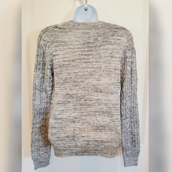 V-neck Cable Knit Sweater - Picture 2 of 5